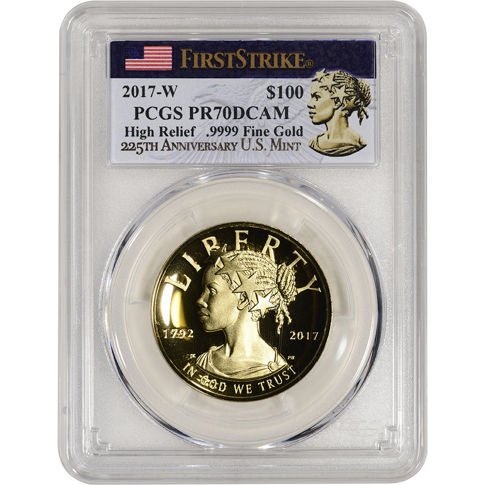 2017-W American Liberty Gold High Relief (1 oz) Proof $100 - PCGS PR70 FS