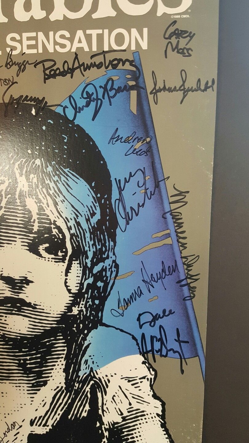 LES MISERABLES Poster Cast Signed Poster - Marius Company Broadway Tour