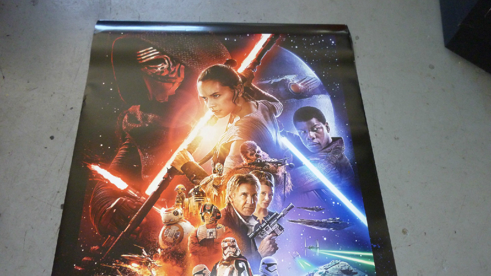 Star Wars The Force Awakens Double Sided Theatrical poster one sheet 27x40 #1