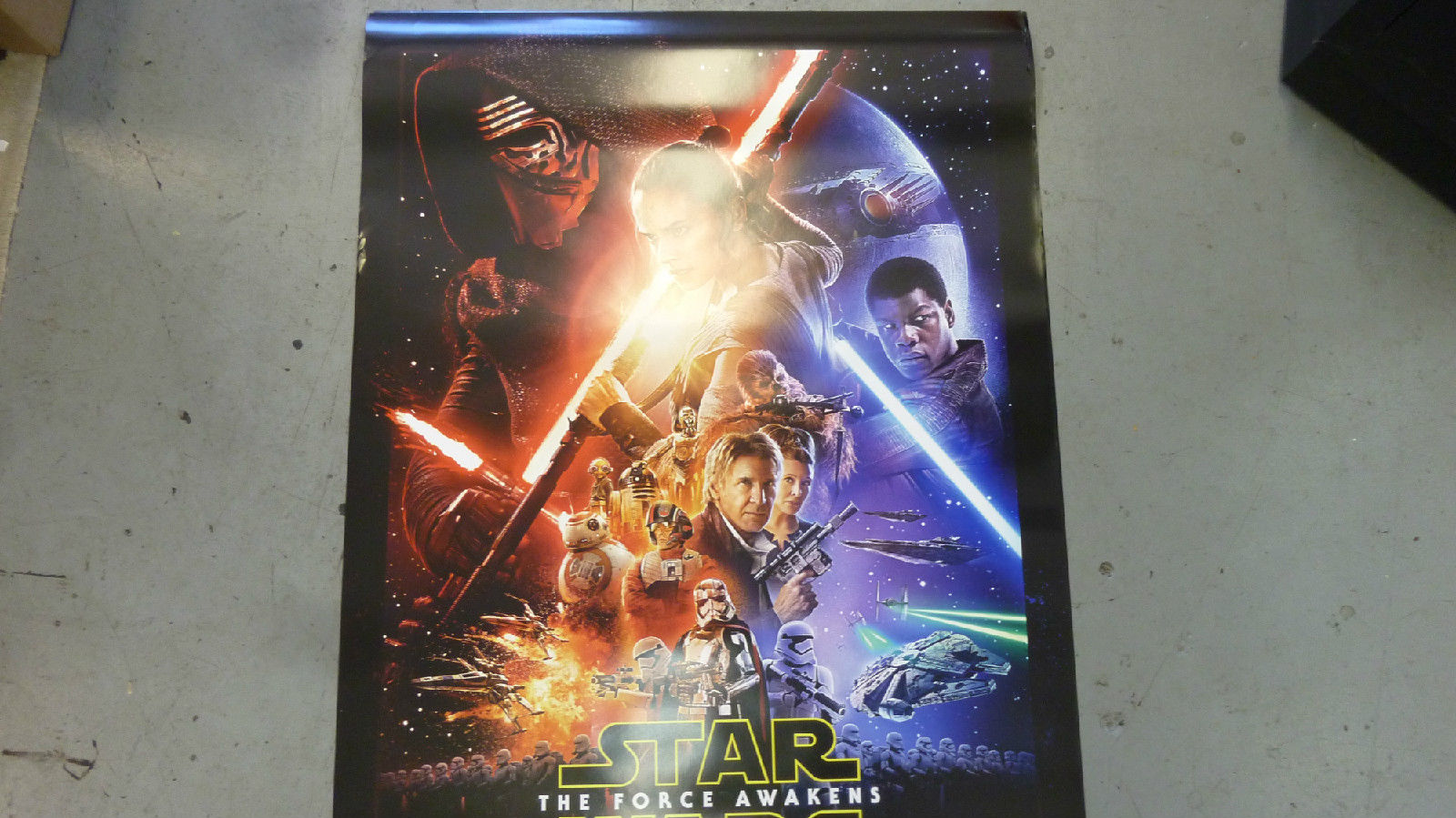 Star Wars The Force Awakens Double Sided Theatrical poster one sheet 27x40 #1