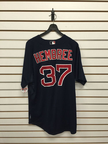 Heath Hembree GAME USED Boston Red Sox JERSEY MLB AUTHENTIC Baseball Navy Away