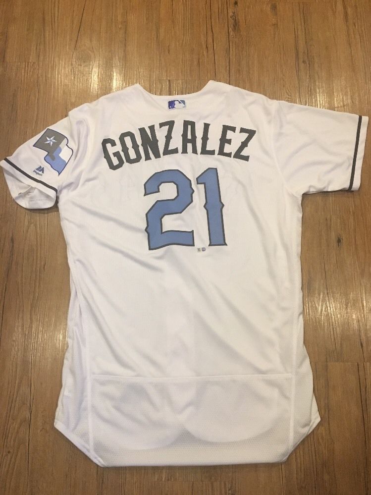 Chi Chi Gonzalez Fathers Day Texas Rangers Game Issued Jersey 2017 Un Used