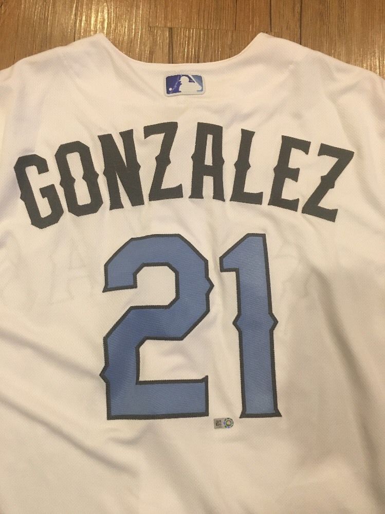 Chi Chi Gonzalez Fathers Day Texas Rangers Game Issued Jersey 2017 Un Used