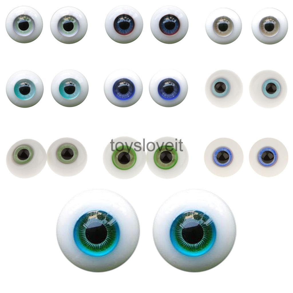 Pack of 2 Vivid Eyes Eyeballs 14mm FOR SD DOD LUTS Doll Puppet DIY BO 06