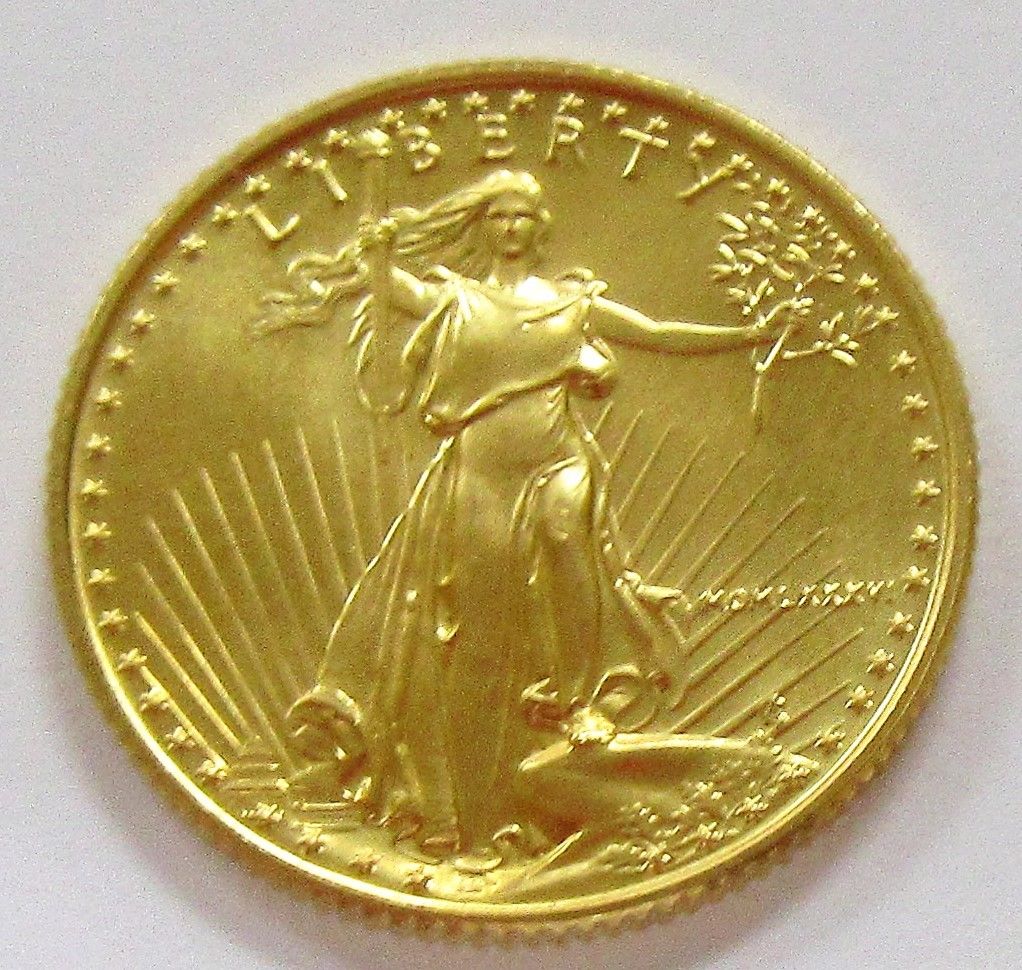 1986 1/4 oz Gold American Eagle BU (MCMLXXXVI)