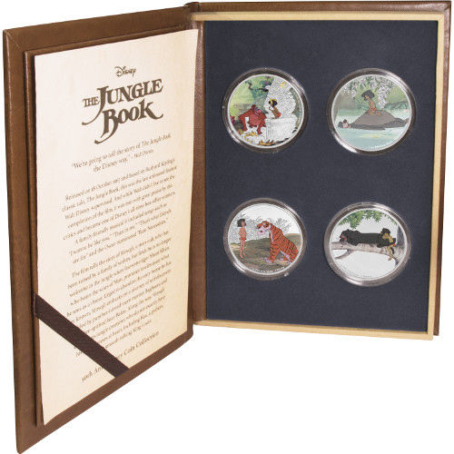 2017 Niue Silver $2 - Disney: The Jungle Book - 50th Anniversary 4-Coin Set RARE