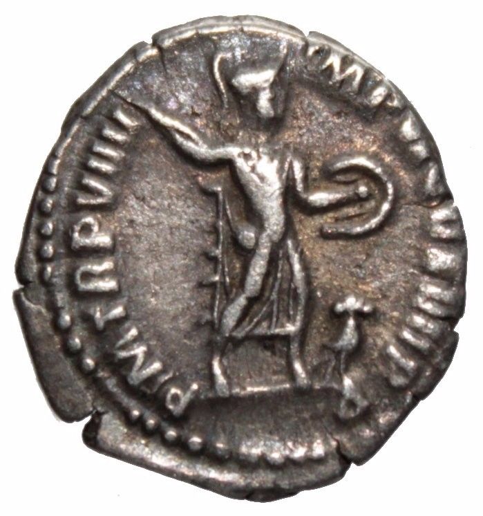 COMMODUS, AD.177-192. ROMAN SILVER DENARIUS.