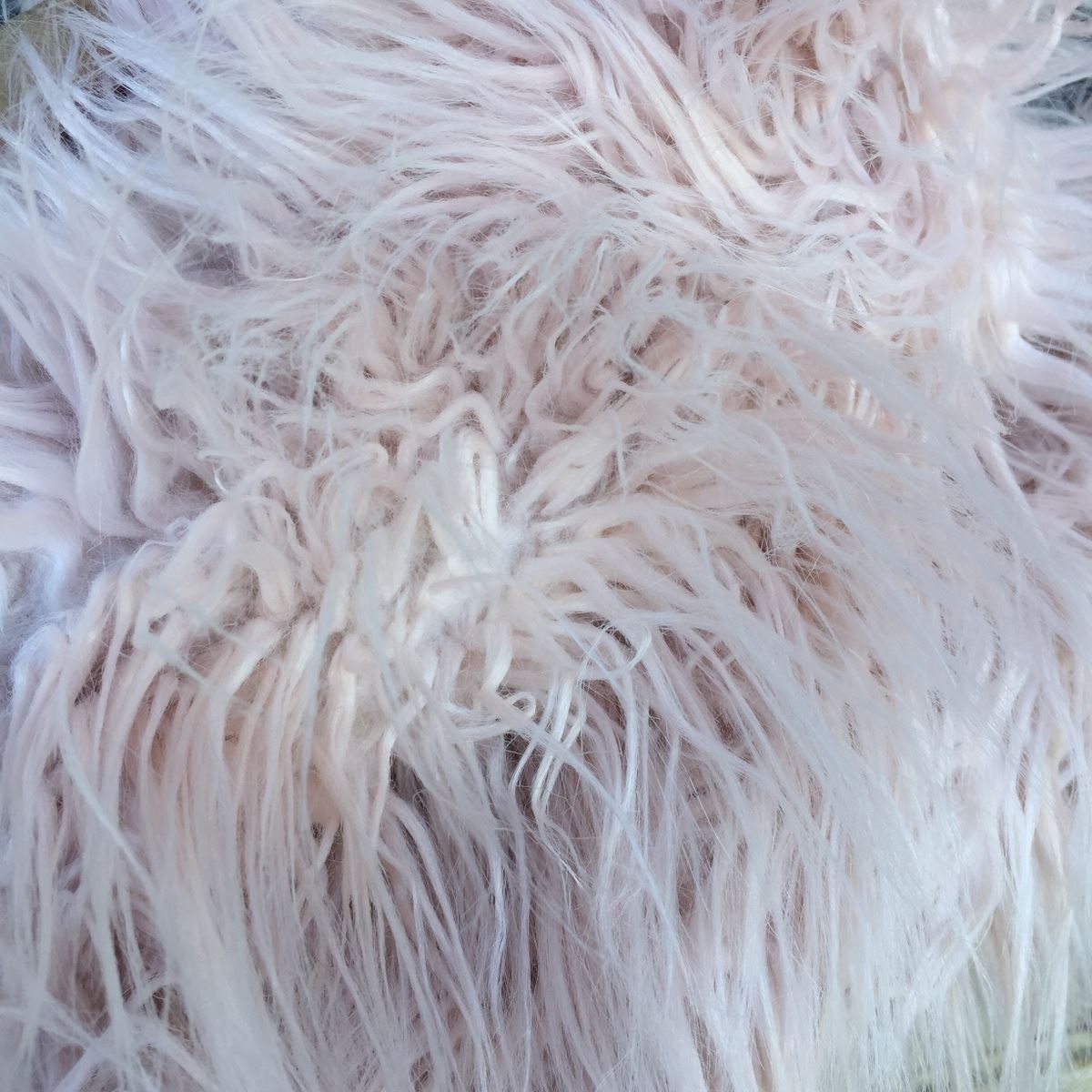 ' Ballerina Pink ' - shaggy, wiggly Mongolian style faux fur - Fur Addiction