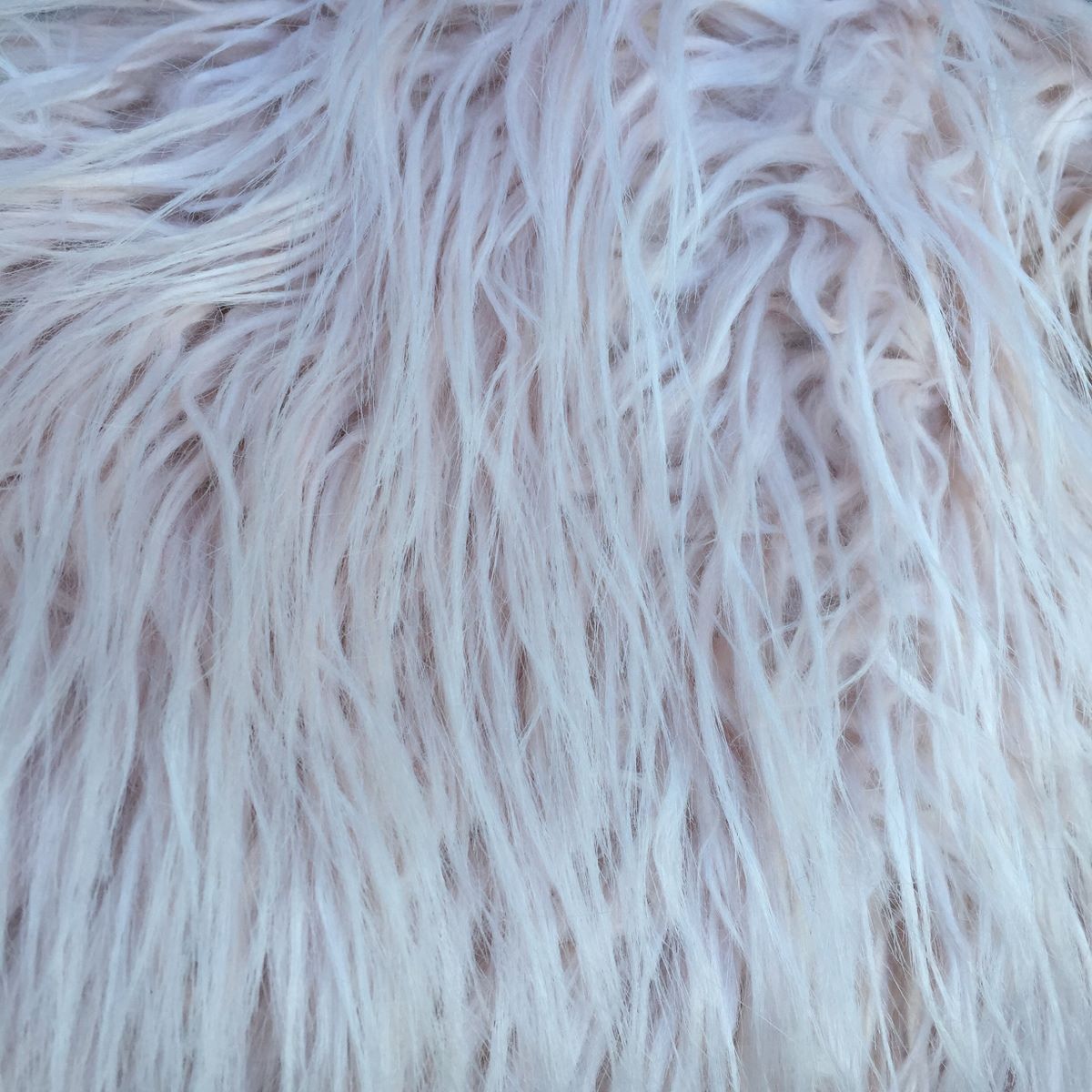 ' Ballerina Pink ' - shaggy, wiggly Mongolian style faux fur - Fur Addiction