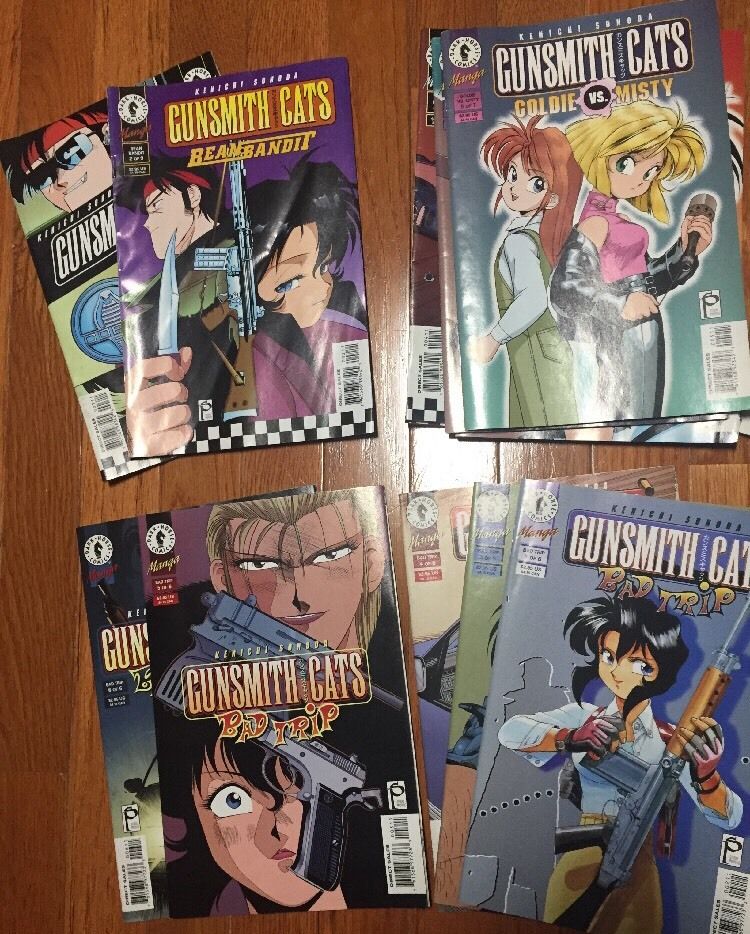 Gunsmith Cats Manga Comics 36 Issue Lot Anime Kenichi Sonoda Dark horse