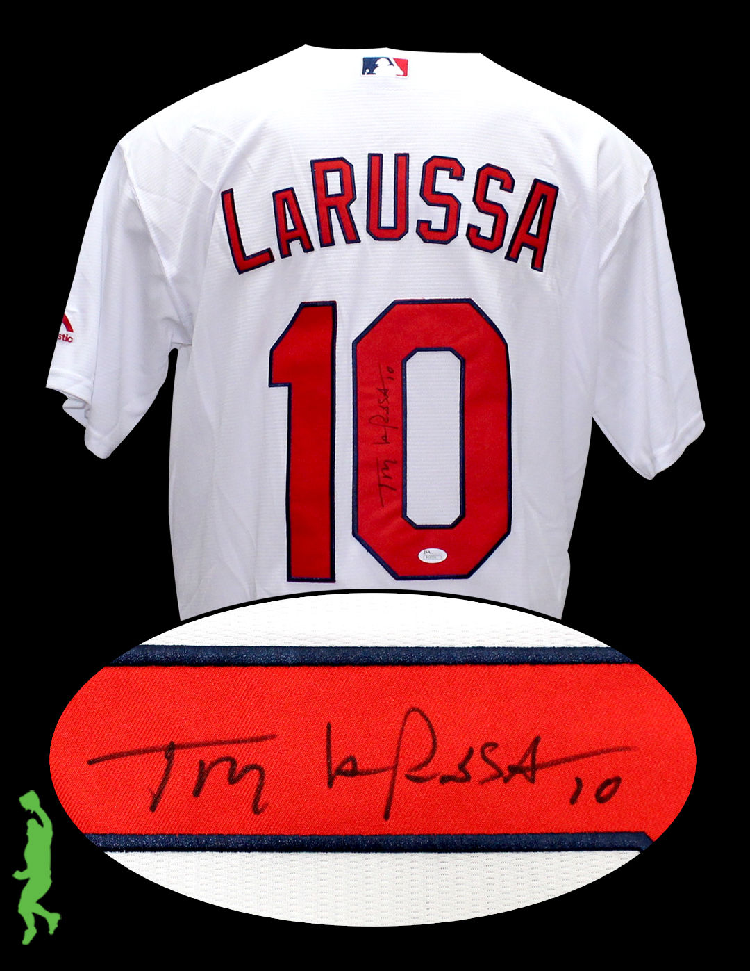 TONY LARUSSA AUTOGRAPHED SIGNED ST. LOUIS CARDINALS BASEBALL JERSEY JSA COA