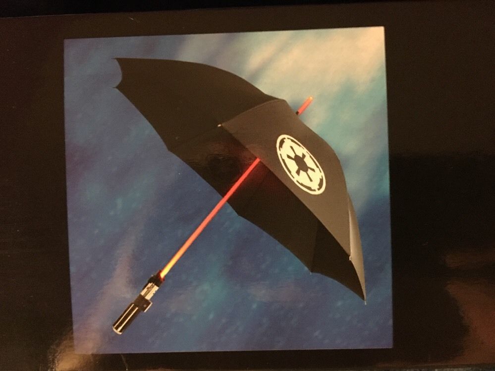 Star Wars Darth Vader Light-Up Lightsaber Umbrella *Authentic* DISNEY RARE NEW