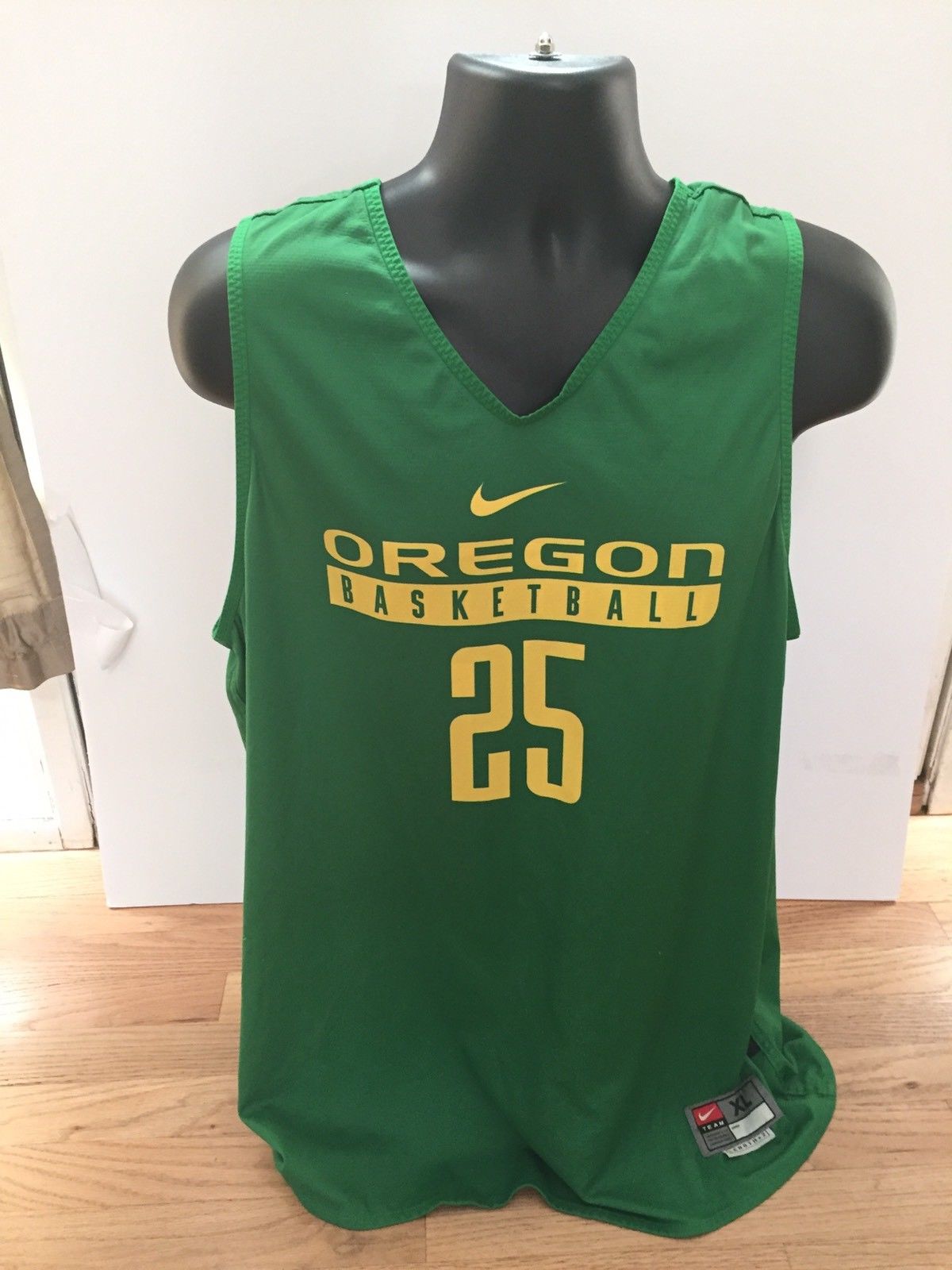 Chris Boucher Oregon Ducks Basketball Practice Worn Used Jersey Reversible XL