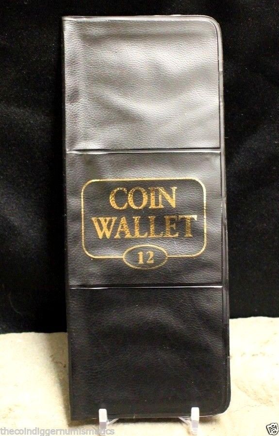 H.E.Harris 12 Pocket Coin Wallet for 2x2 Flip Holder Storage Album Whitman