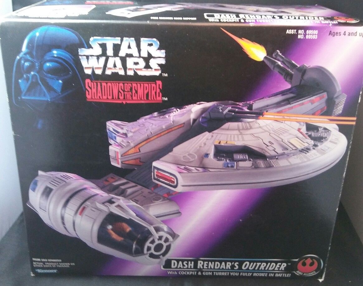 STAR WARS SHADOWS OF THE EMPIRE DASH RENDAR'S OUTRIDER BY KENNER 1996 BRAND NEW