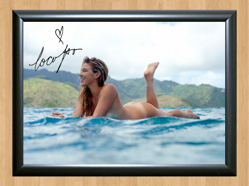 Coco Ho Surfing Surfer Surf Signed Autograph A4 Poster Photo Print Naked Nude 2