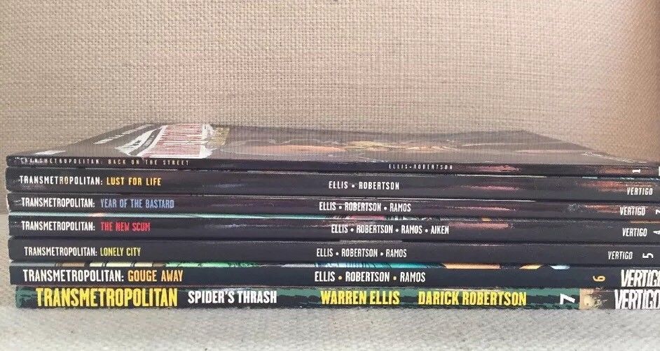 Transmetropolitan Vol 1-7 Vertigo DC TPB Set 1 2 3 4 5 6 7 Warren Ellis