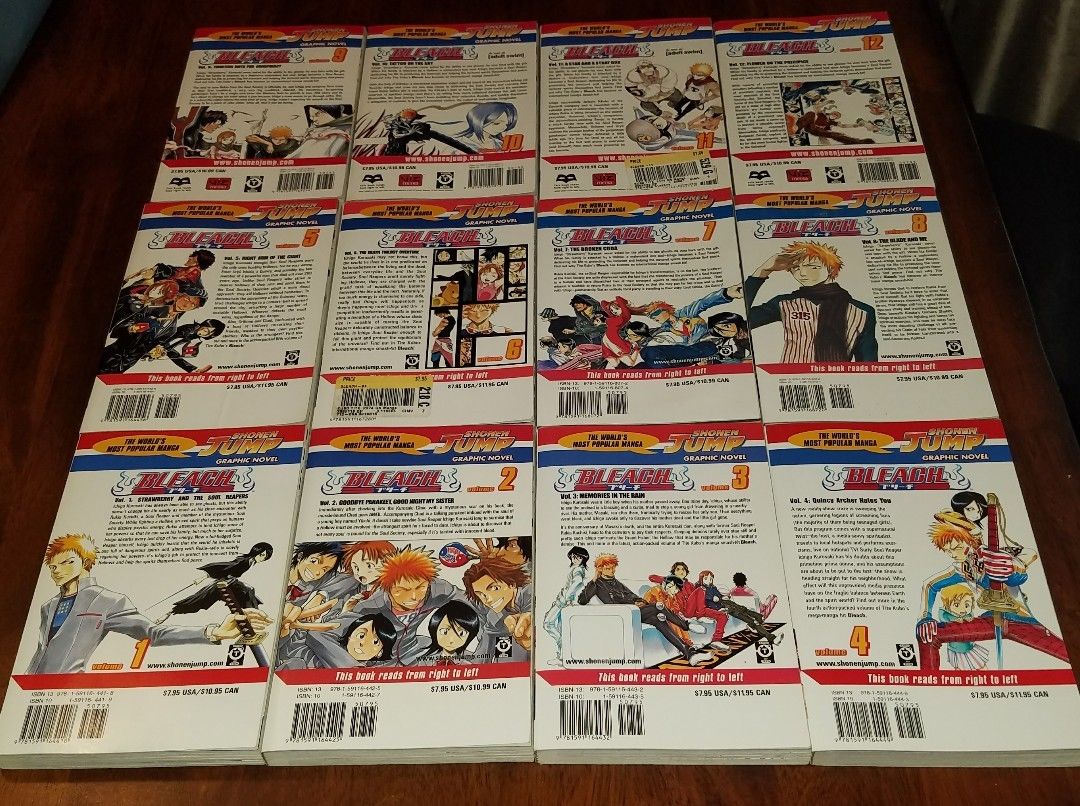 19 Bleach Manga 1 thru 19 Volumes Lot (English) Tite Kubo great condition