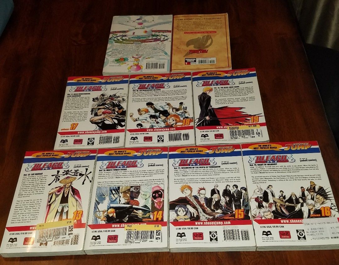 19 Bleach Manga 1 thru 19 Volumes Lot (English) Tite Kubo great condition