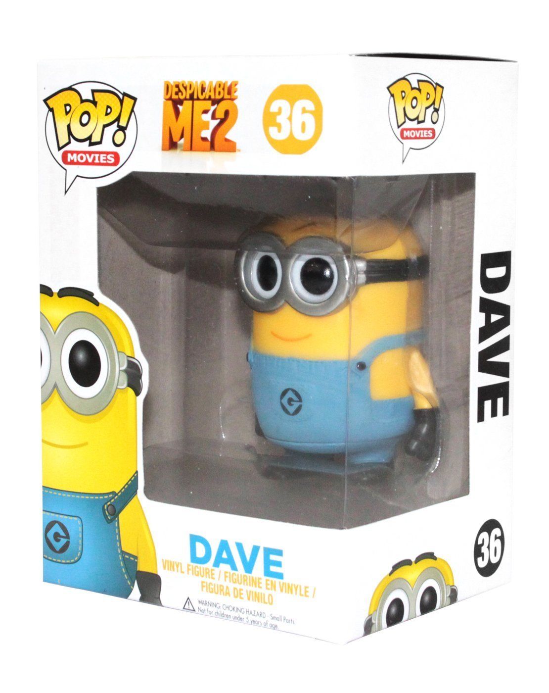 Funko Pop Movies Despicable Me 2 Dave Minion Vinyl Action Figure Collectible Toy