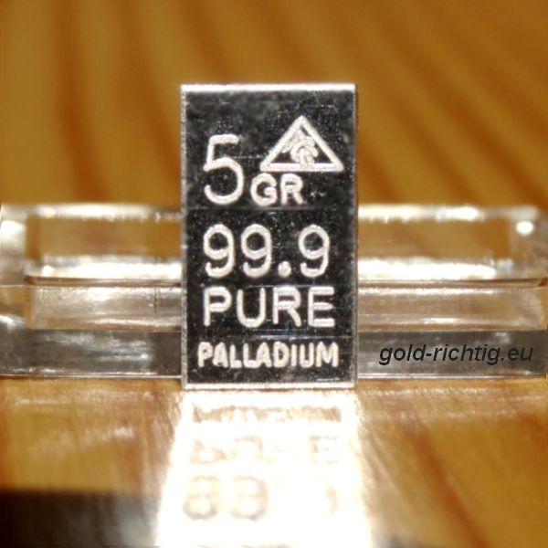 Palladium Bullion 5 Size = 0,324 grams (BULLION Palladium Gift Birthday PD)