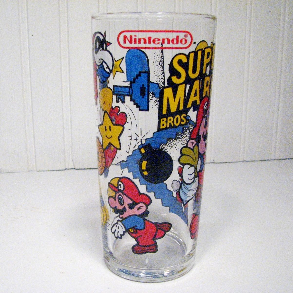 Super Mario Bros 2 Drinking Glasses (Set of 4) Nintendo 1989 Vintage