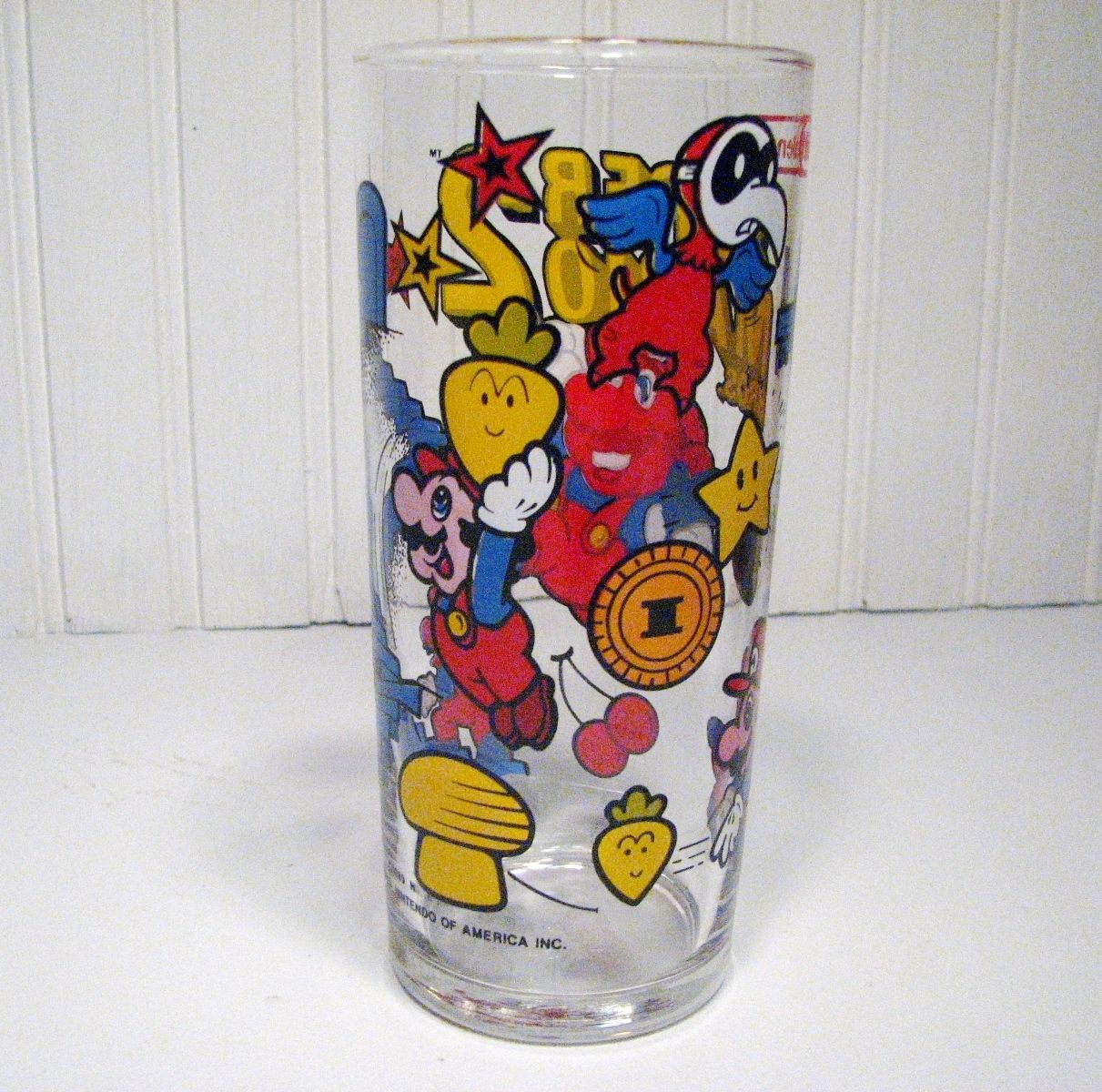 Super Mario Bros 2 Drinking Glasses (Set of 4) Nintendo 1989 Vintage