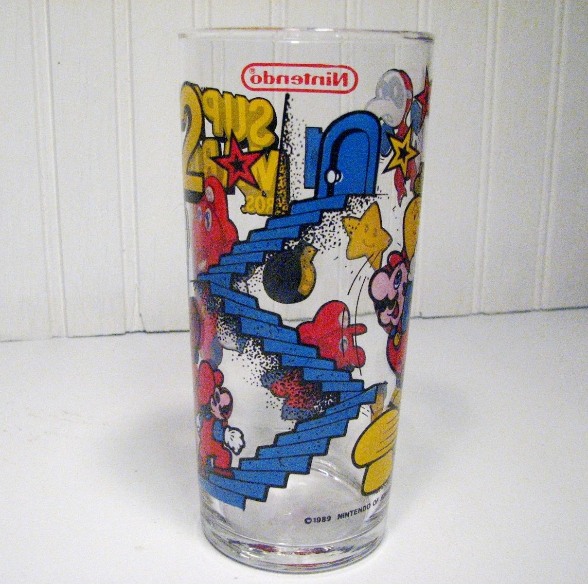 Super Mario Bros 2 Drinking Glasses (Set of 4) Nintendo 1989 Vintage