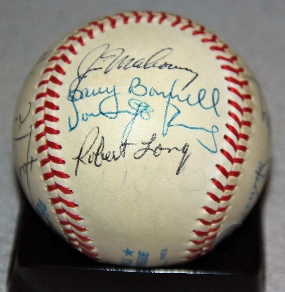 1985 SEATTLE MARINERS TEAM SIGNED AUTOGRAPHED AUTO RAWLINGS OAL BASEBALL PSA/DNA