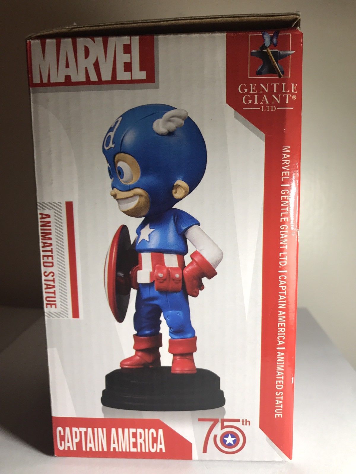 Marvel Gentle Giant Captain America 75th Anniv. Animated Statue Skottie Young