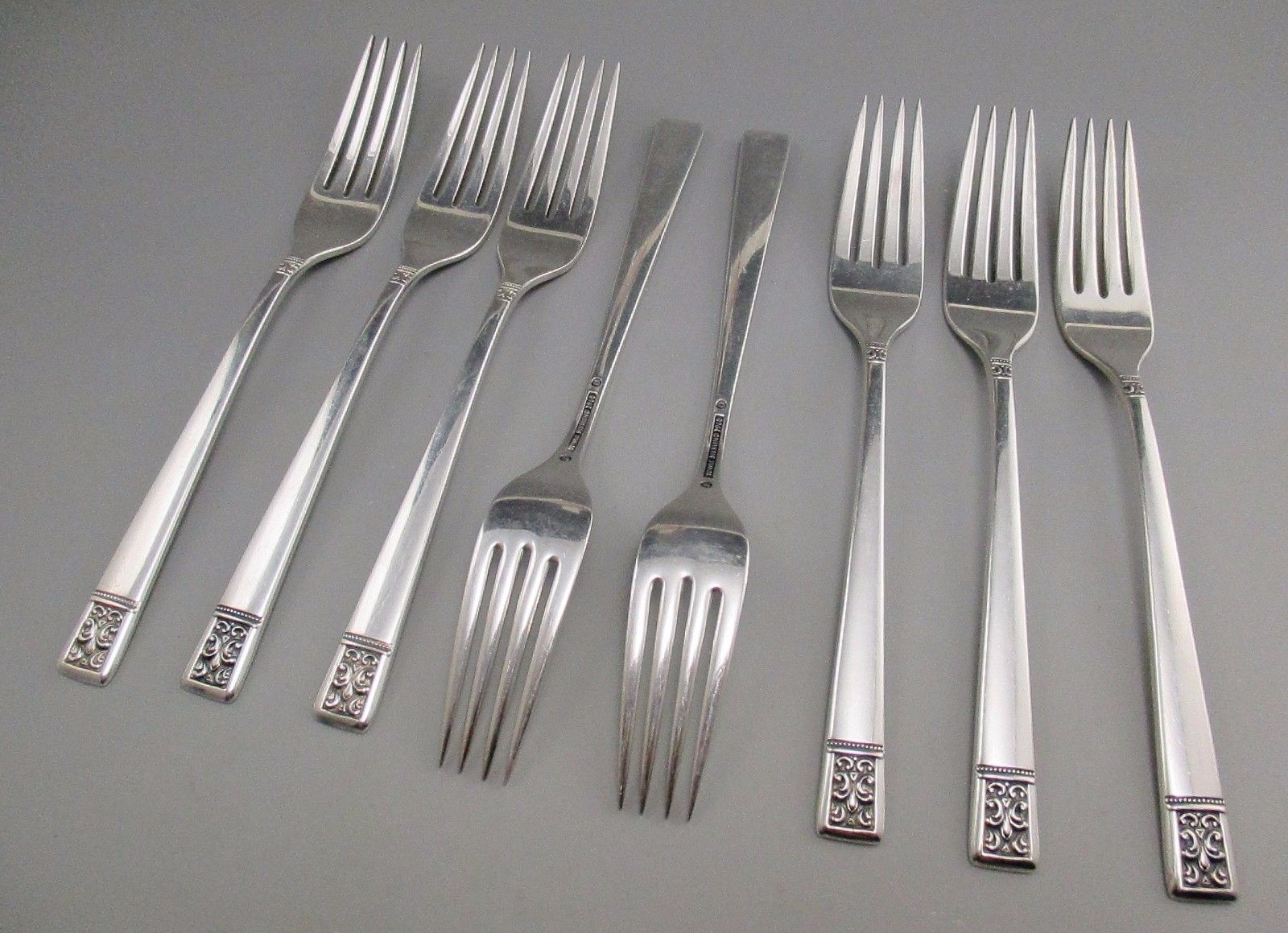 Vintage TOWLE Sterling Silver LAUREATE Pattern Flatware Set 34 Pc Svc for 8