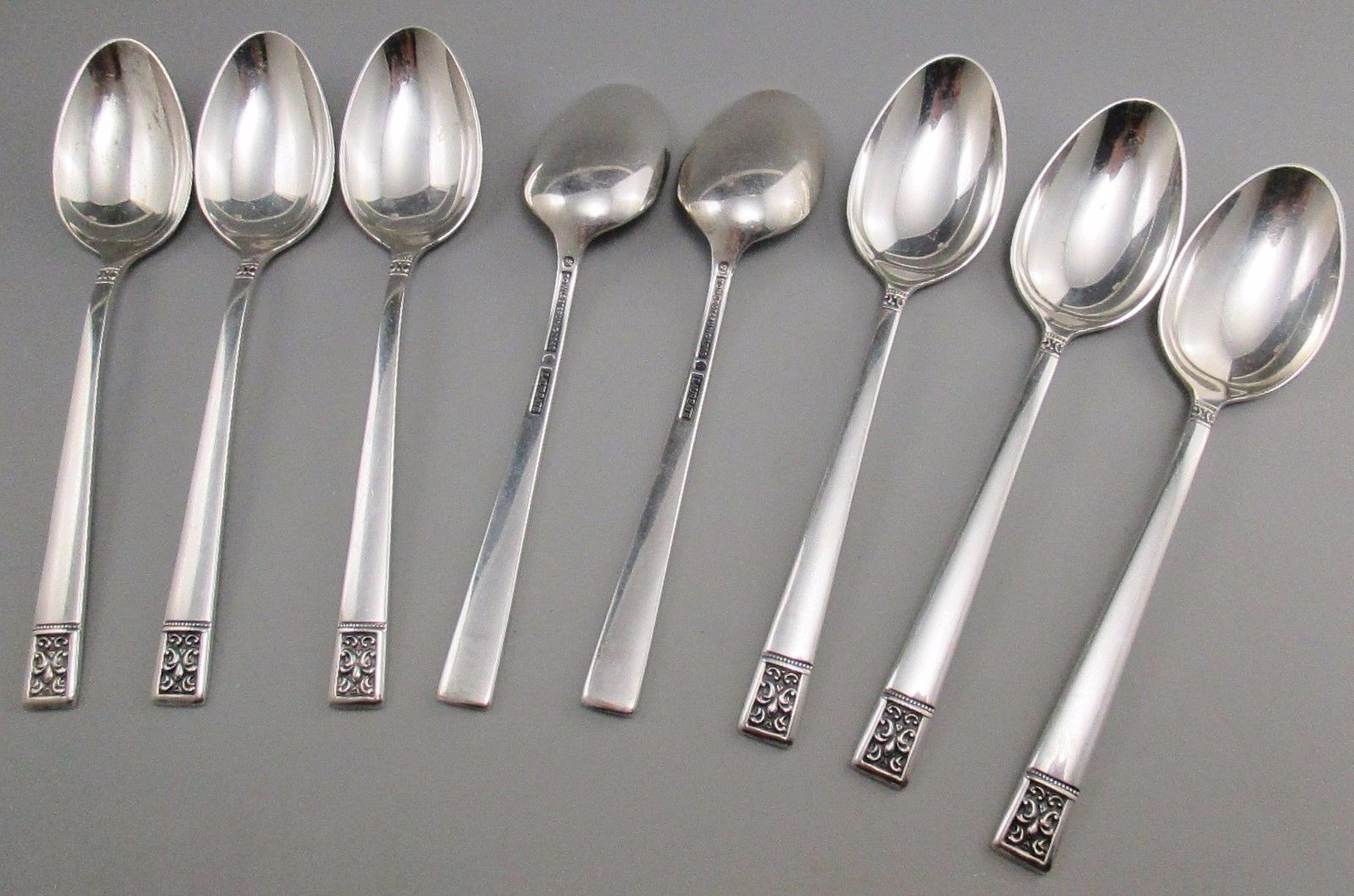 Vintage TOWLE Sterling Silver LAUREATE Pattern Flatware Set 34 Pc Svc for 8