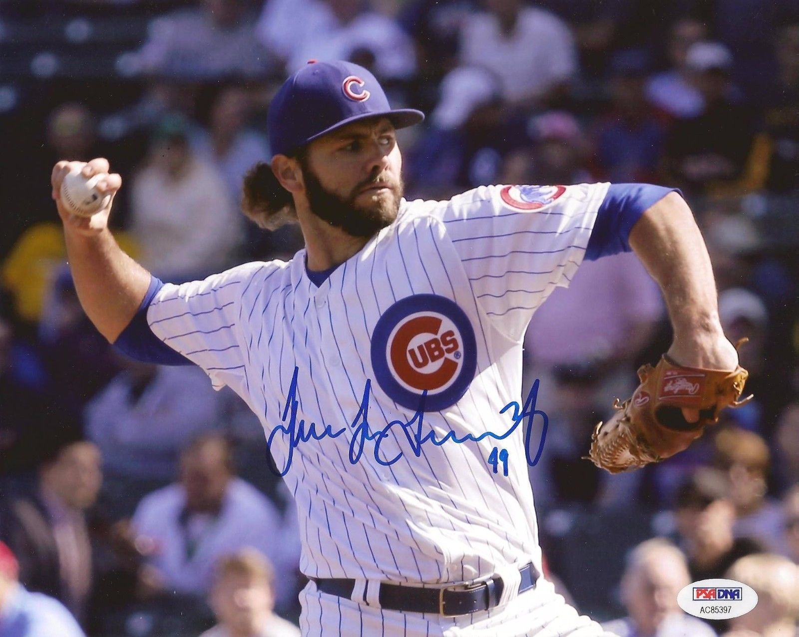 JAKE ARRIETA (Chicago Cubs) Signed 8x10 Photo w/ PSA COA