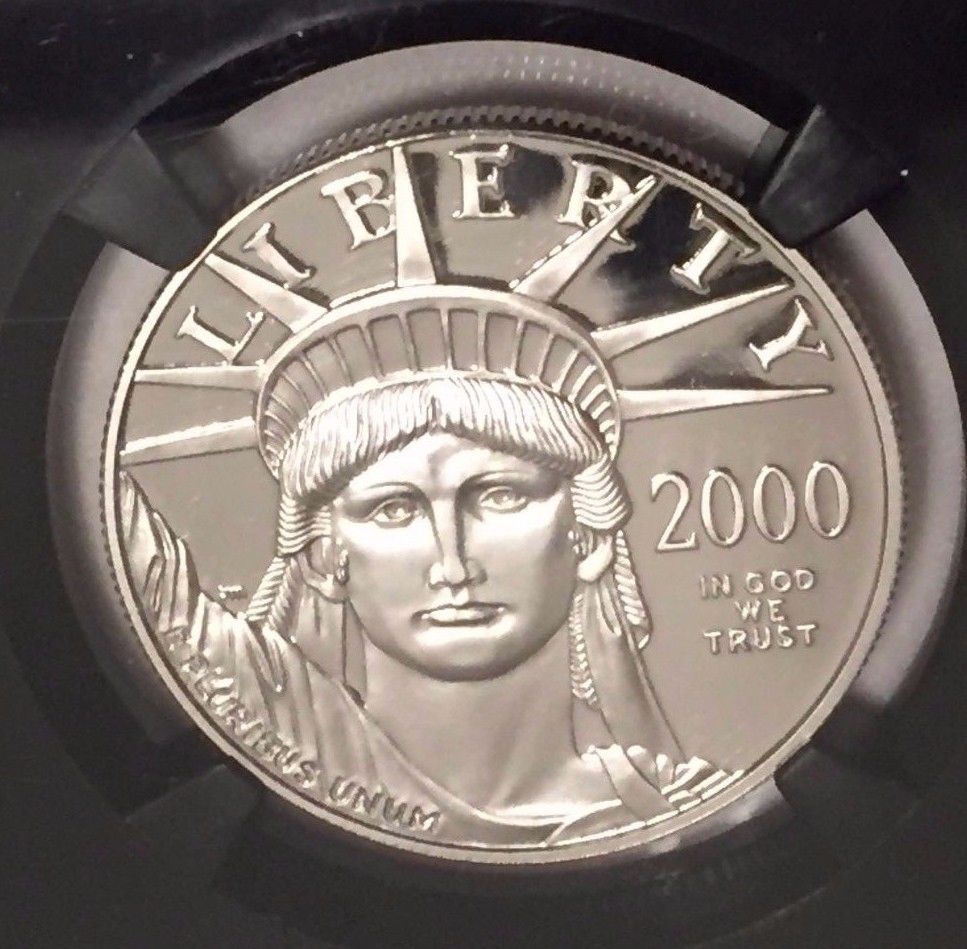 2000-W $100 Platinum Eagle 1oz NGC PR70UCAM : Beautiful Ultra Cameo