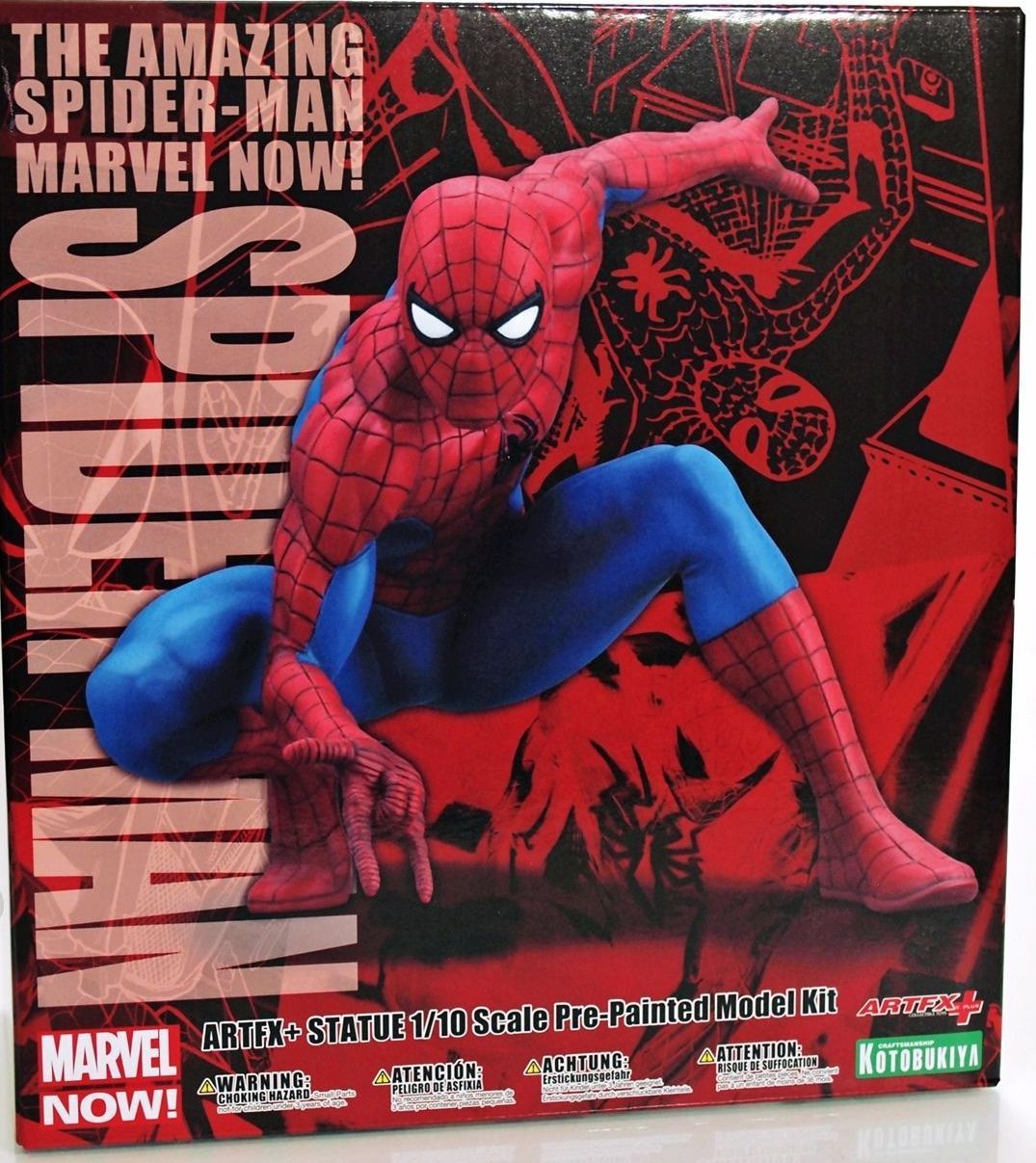 Amazing Spider-man Marvel Now Prepainted 1/10 Artfx Kotobukiya Statue Official