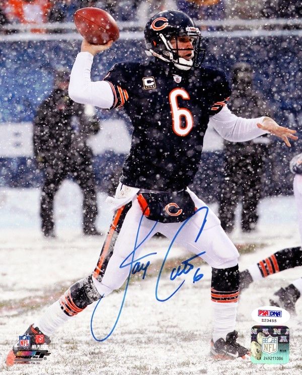 JAY CUTLER AUTHENTIC AUTOGRAPHED SIGNED 8X10 PHOTO CHICAGO BEARS PSA/DNA