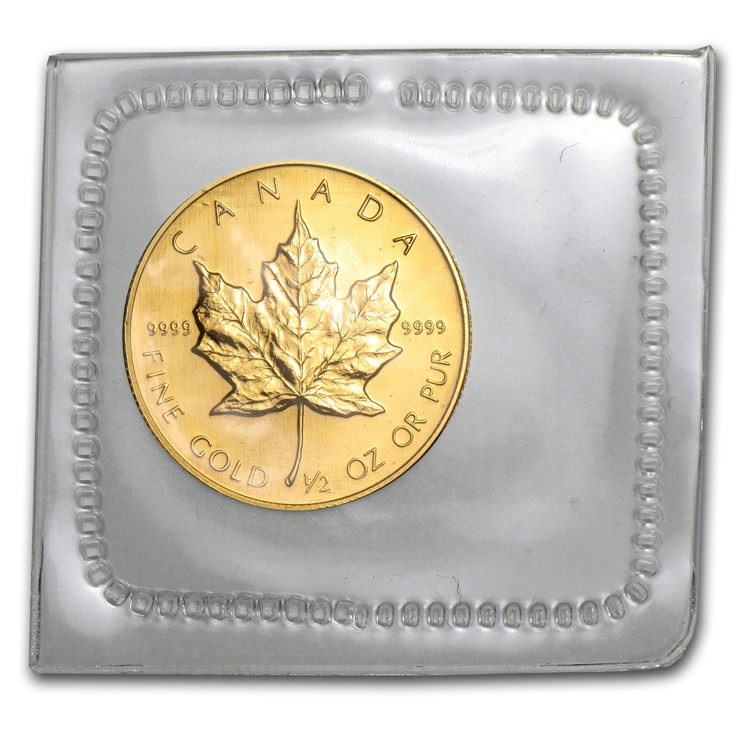 1989 Canada 1/2 oz Proof Gold Maple Leaf - SKU #57325