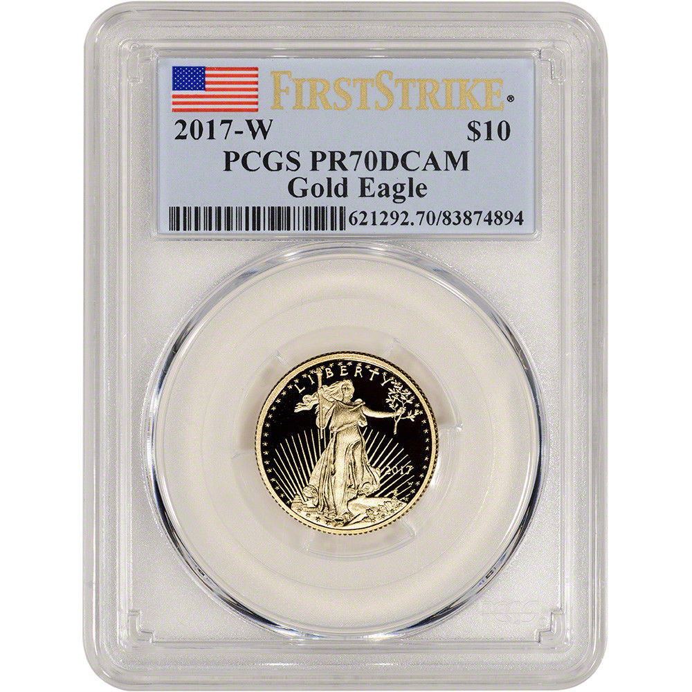 2017-W American Gold Eagle Proof (1/4 oz) $10 - PCGS PR70 DCAM - First Strike