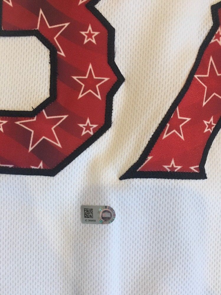 Jason Grilli 4th July Independence Day Texas Rangers Game Used Jersey