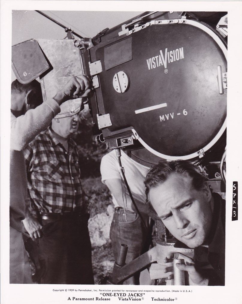 Director MARLON BRANDO Vintage CANDID Vista Vision Camera ONE EYED JACKS Photo