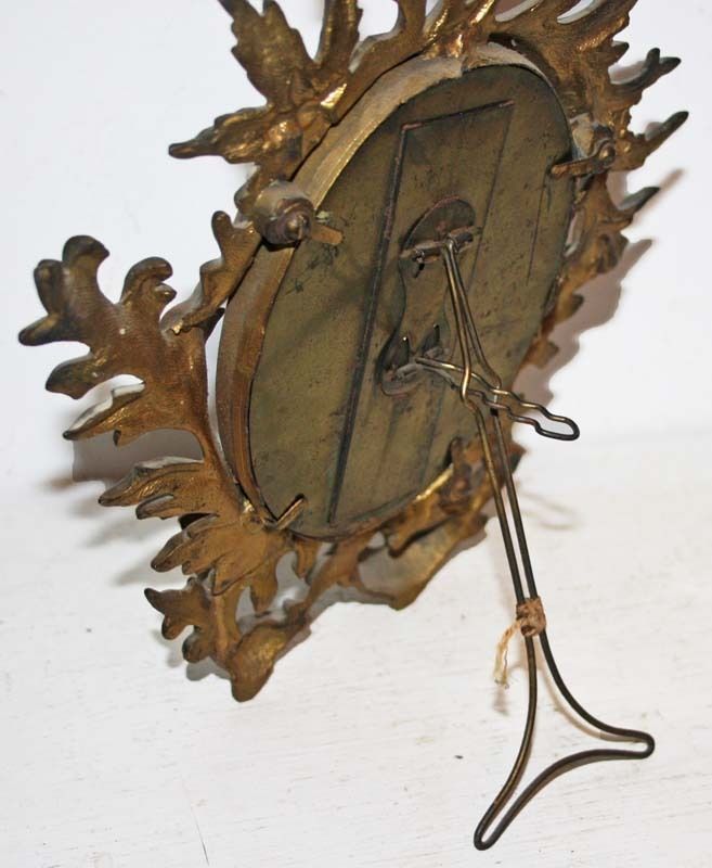 Beautiful Ornate Heavy Antique Brass Picture Frame