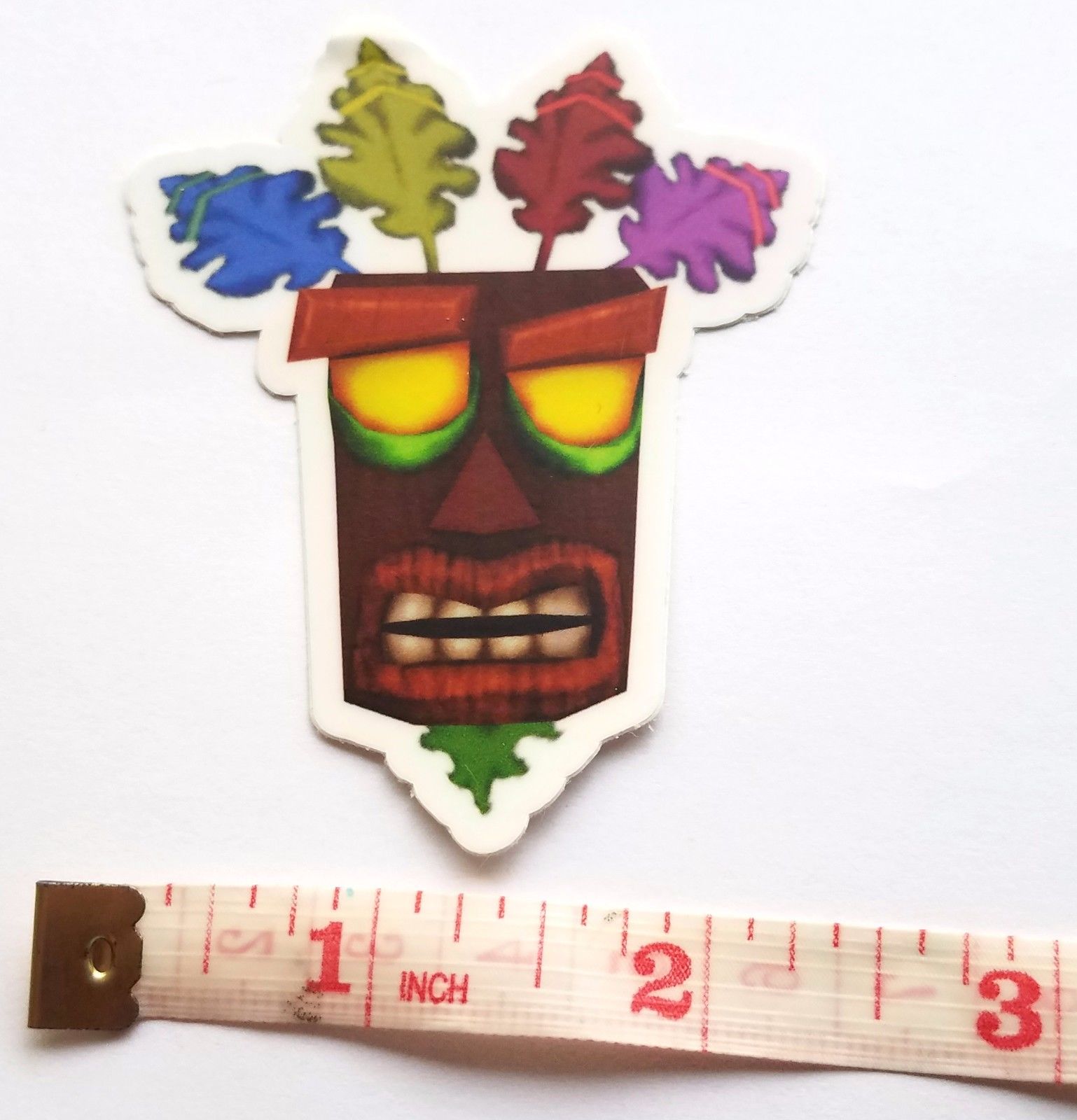 Aku Aku Pin - Crash Bandicot Vinyl Sticker