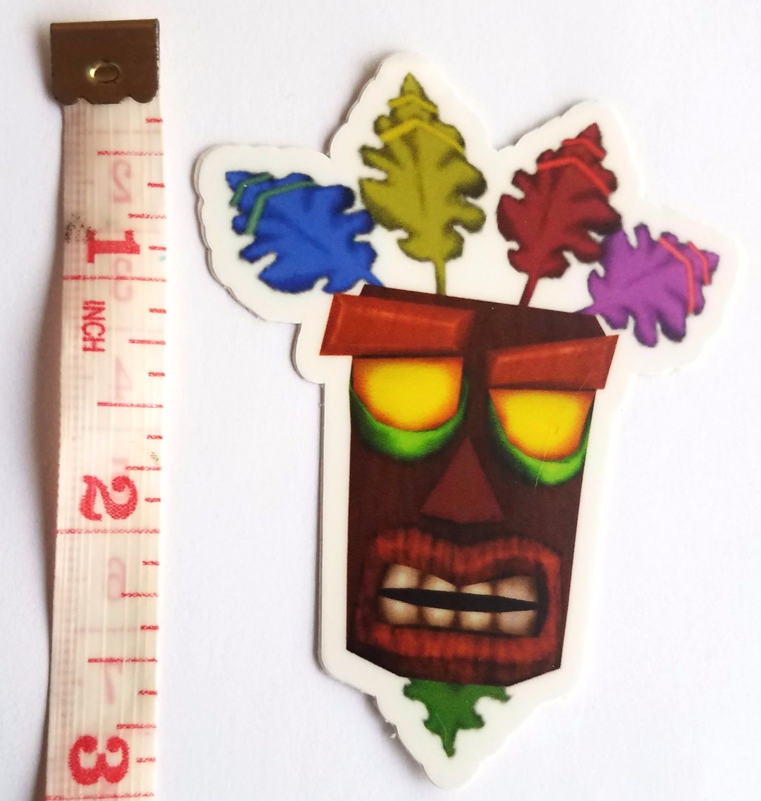 Aku Aku Pin - Crash Bandicot Vinyl Sticker