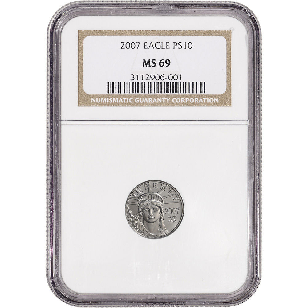 2007 American Platinum Eagle (1/10 oz) $10 - NGC MS69