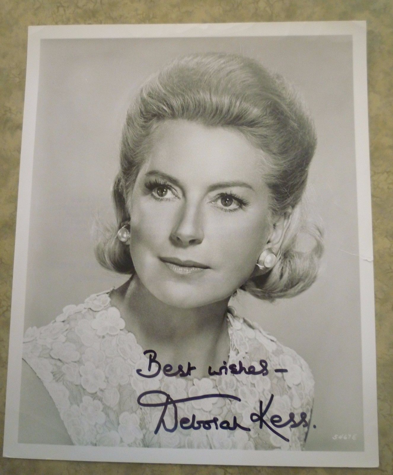 Deborah Kerr 8x10 B&W Signed Autographed photo