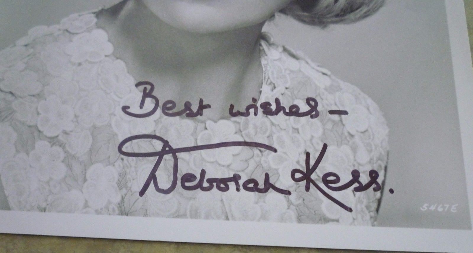 Deborah Kerr 8x10 B&W Signed Autographed photo