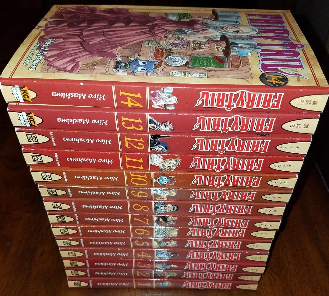 Fairy Tail Manga Book Vol. 1-14 English, Del Rey and Kodansha Comics
