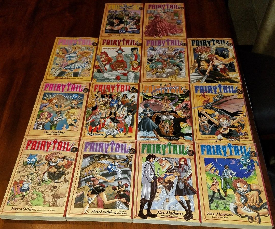 Fairy Tail Manga Book Vol. 1-14 English, Del Rey and Kodansha Comics