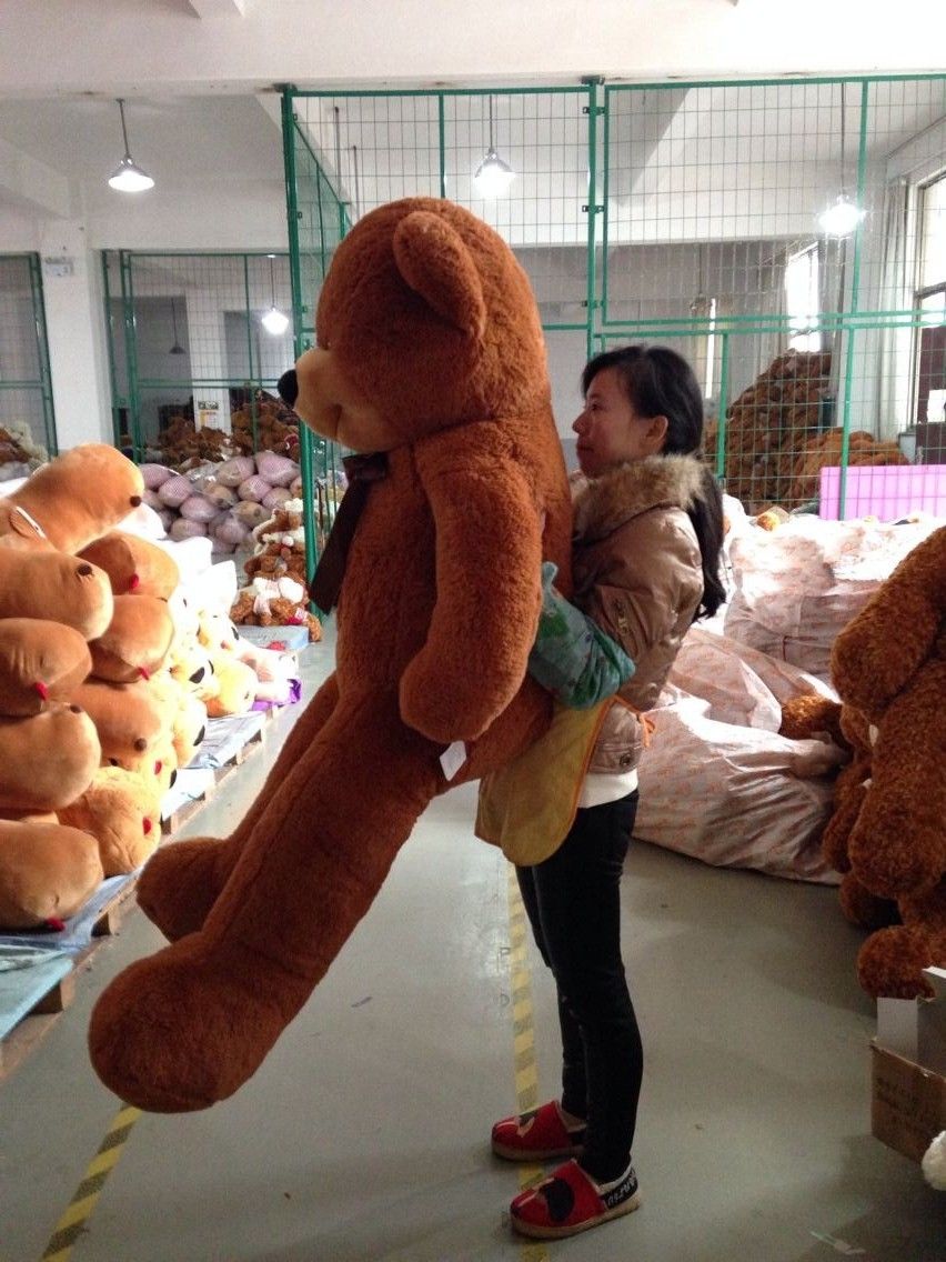 63"GIANT HUGE BIG STUFFED ANIMAL WHITE TEDDY BEAR PLUSH SOFT TOY 160CM