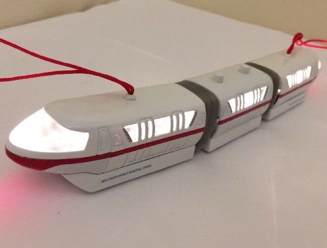 Disney's Christmas Monorail Ornament With Lights And Voice Walt Disney World